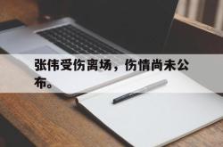 金年会sports-张伟受伤离场，伤情尚未公布。