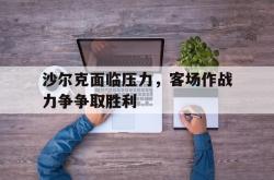 金年会sports-沙尔克面临压力，客场作战力争争取胜利